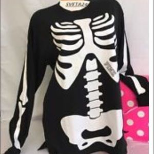 PINK skeleton shirt